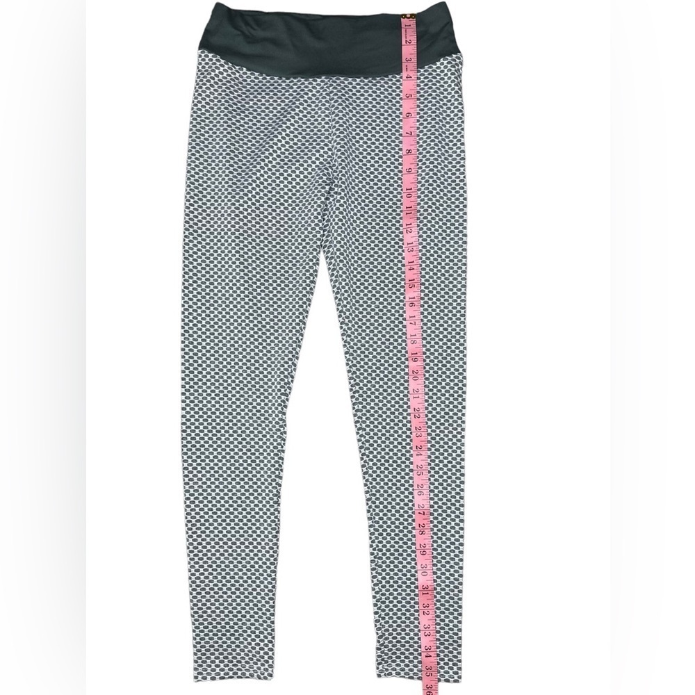 Grey High Waisted Spandex Yoga Leggings - Picture 11 of 16
